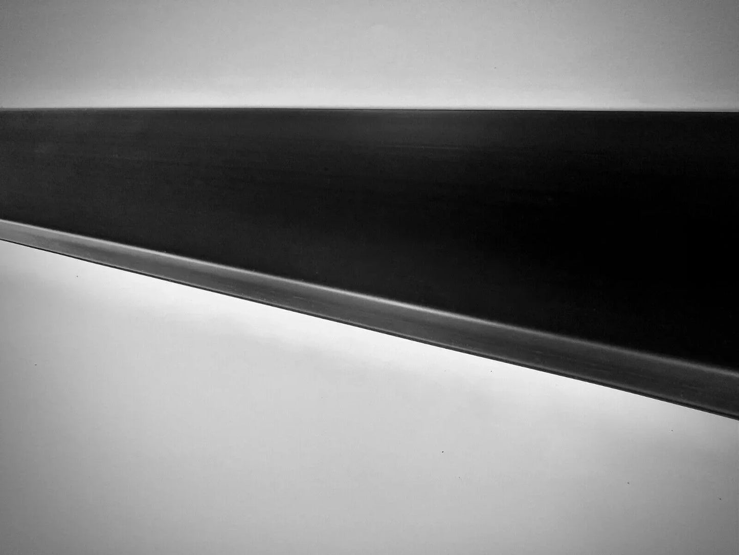 75mm Black Sit On Skirting Board - Flexible PVC - 2 Meter Lengths - Cap & Cove Extrusion