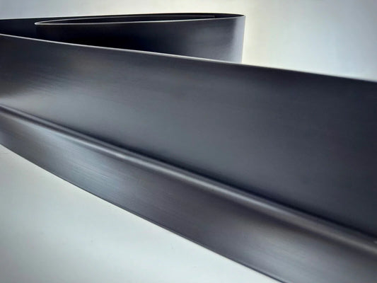 100mm Set in Skirting Board - 2 inch Foot - Flexible PVC - Cap & Cove Extrusion