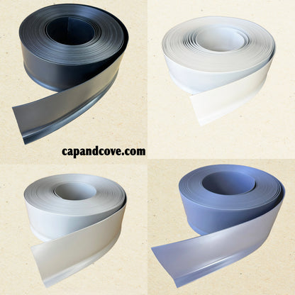 100mm Sit On Skirting Board - Flexible PVC Coil
