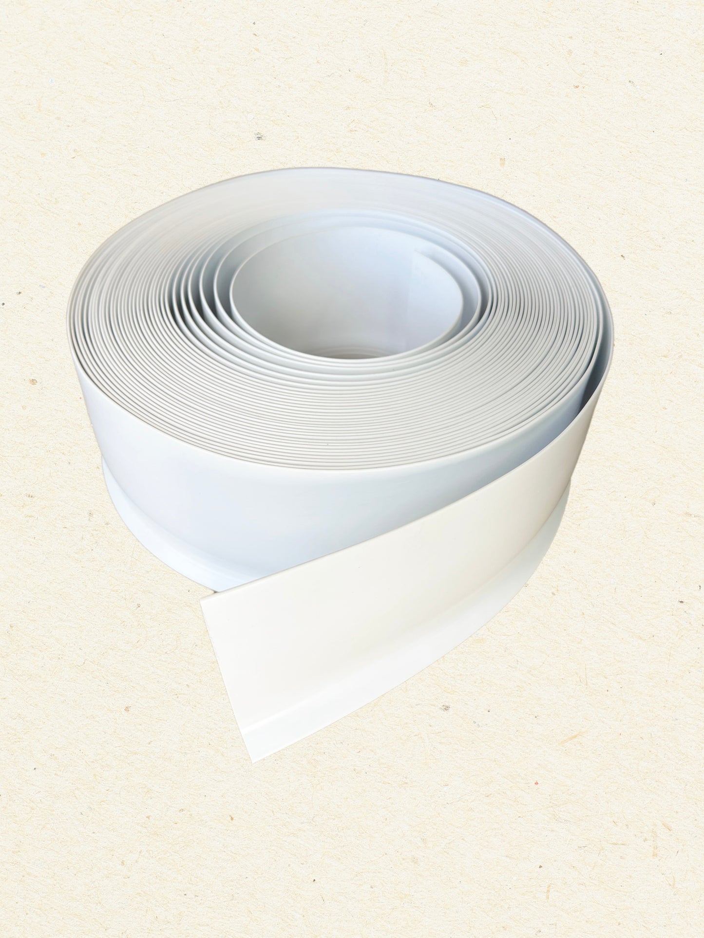 100mm Sit On Skirting Board - Flexible PVC Coil