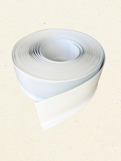 100mm Sit On Skirting Board - Flexible PVC Coil